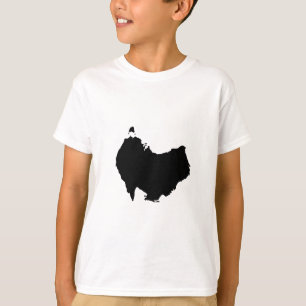 Australia Map Down Under Visual Pun Humor T-Shirt