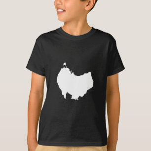 Australia Map Down Under Visual Pun Humor T-Shirt