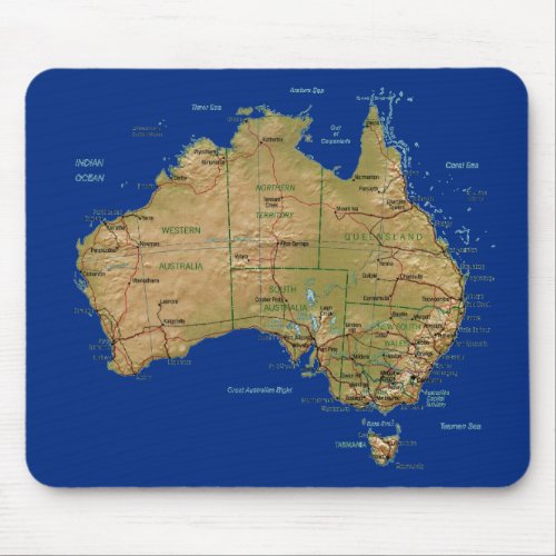 Australia Map Mousepad