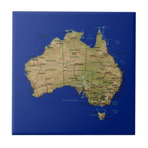Australia Map Tile