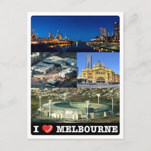 Australia - Melbourne - I Love - Postcard