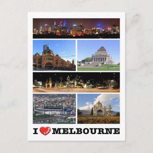 Australia _ Melbourne _ I Love _ Postcard