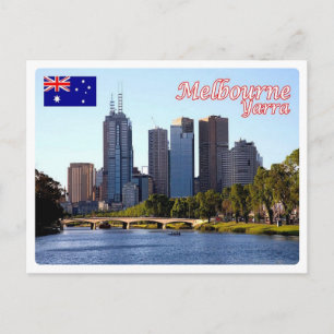 Australia - Melbourne -  Yarra River - Postcard