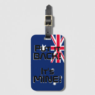 Australia National Flag Funny Patriotic Luggage Ta Luggage Tag