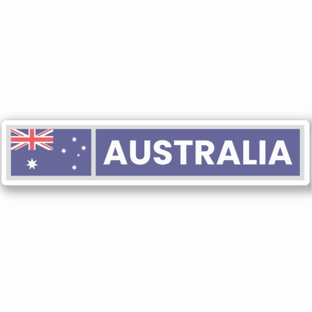 Australia National Flag Sticker (Front)