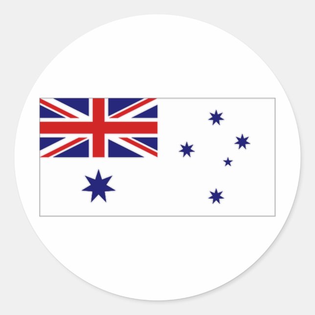 Australia Naval Ensign Classic Round Sticker (Front)