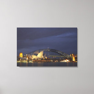 Australia, New South Wales, Sydney, Sydney Opera 3 Canvas Print