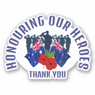 Australia New Zealand AC REMEMBRANCE Sticker