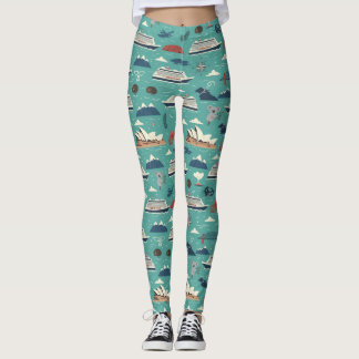 Australia New Zealand Cruise Coastal Ship Design Leggings