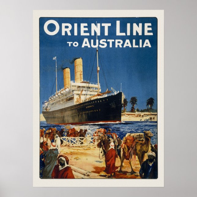 AUSTRALIA OCEAN LINER OTRANTO POSTER (Front)