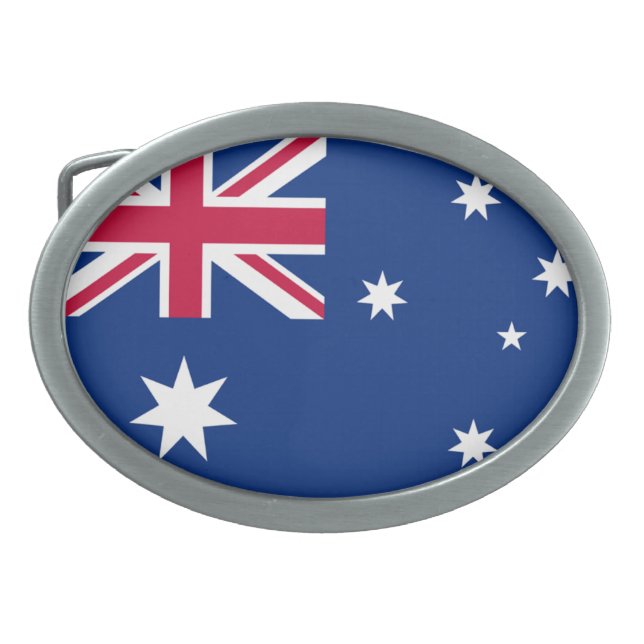 Australia Oval Belt Buckle (Front)