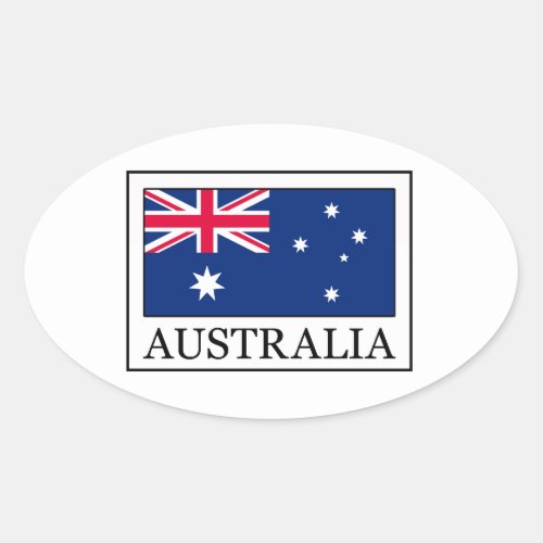 Australia Oval Sticker