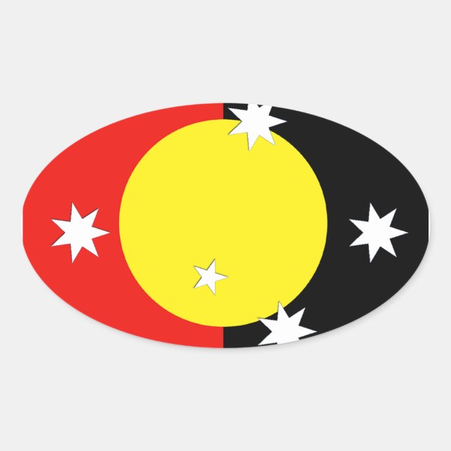 Australia Oval Sticker (Front)