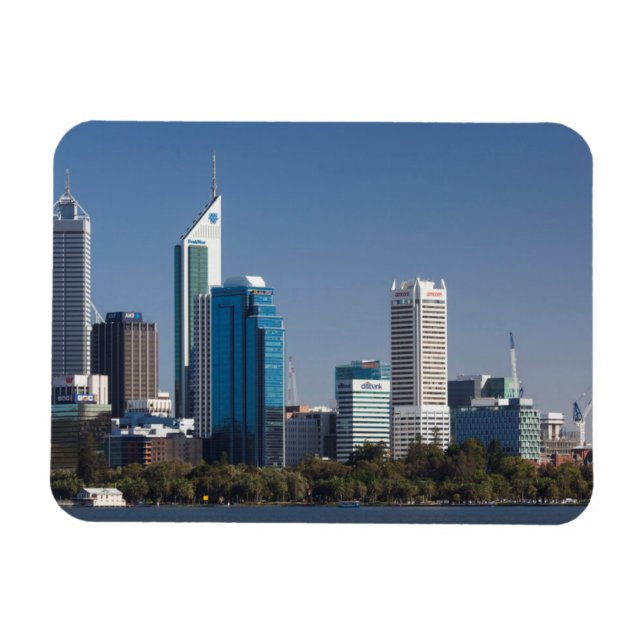 Australia, Perth, city skyline from Swan River Magnet (Horizontal)