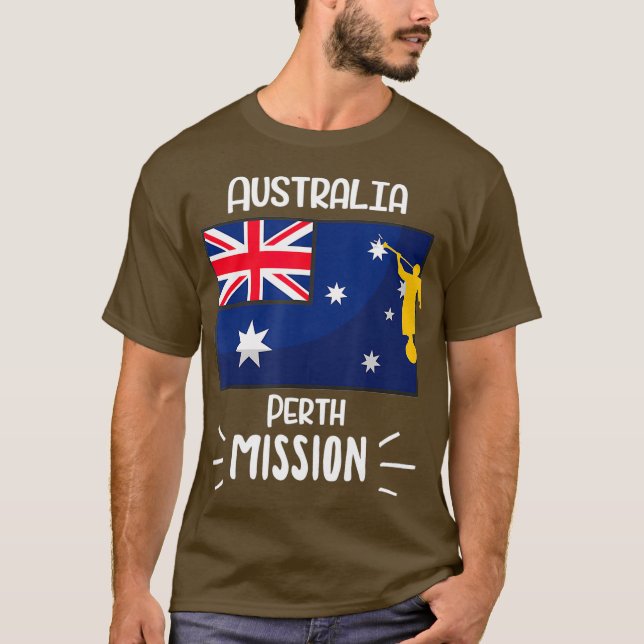 Australia Perth Mormon LDS Mission Missionary T-Shirt (Front)