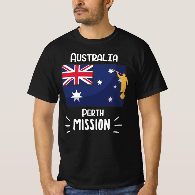 Australia Perth Mormon LDS Mission T-Shirt (Front)