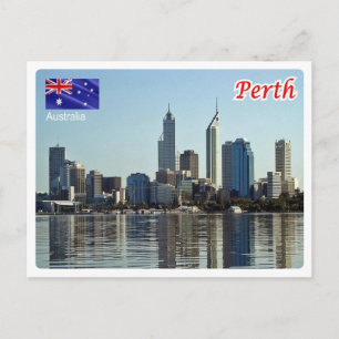 Australia - Perth - Skyline - Postcard
