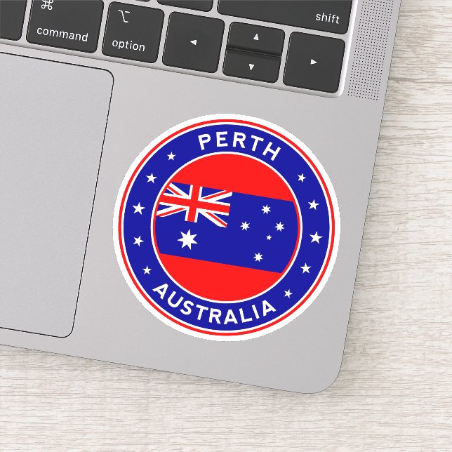 Australia, Perth Sticker (Detail)