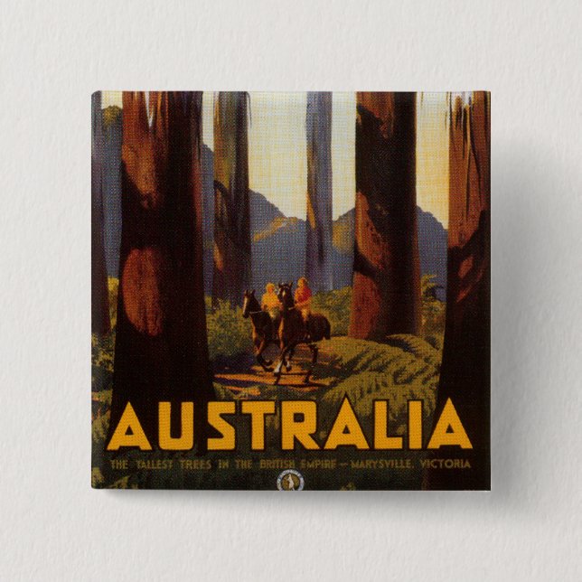 Australia Pinback Button (Front)