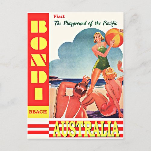 Australia_Playground of the Pacific Bondi Beach Postcard