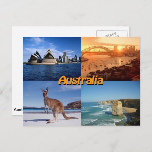 australia post postcard to usa