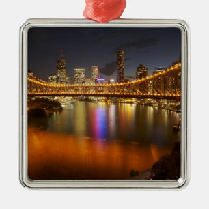 Australia, Queensland, Brisbane, Story Bridge, 2 Metal Ornament