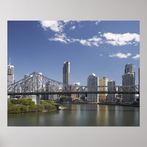 Australia Queensland Brisbane Story Bridge Poster
