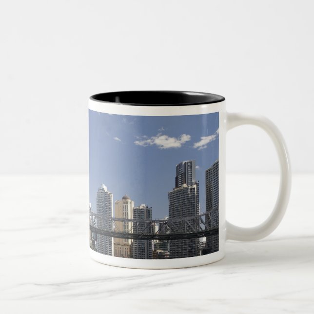 Australia, Queensland, Brisbane, Story Bridge, Two-Tone Coffee Mug (Right)