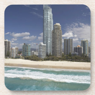 Australia, Queensland, Gold Coast, Surfers Drink Coaster