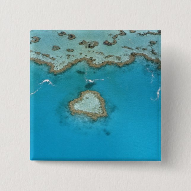 Australia, Queensland, The Whitsunday Islands, Pinback Button (Front)