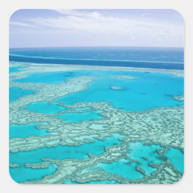 Australia, Queensland, Whitsunday Coast, Great 3 Square Sticker (Front)