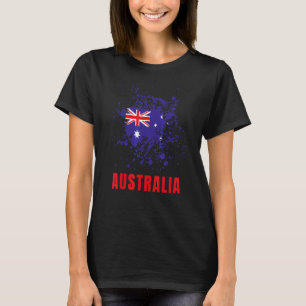 Australia Retro Vintage Watercolors Sport Australi T-Shirt