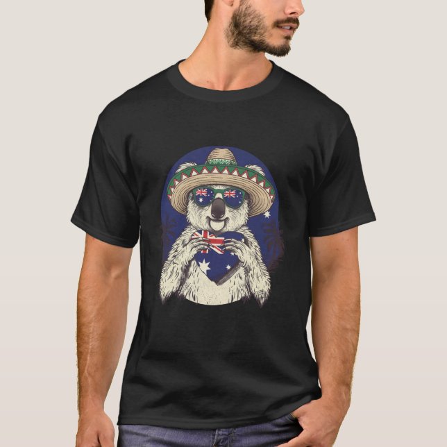 Australia Roots Australian Flag 4 T-Shirt (Front)