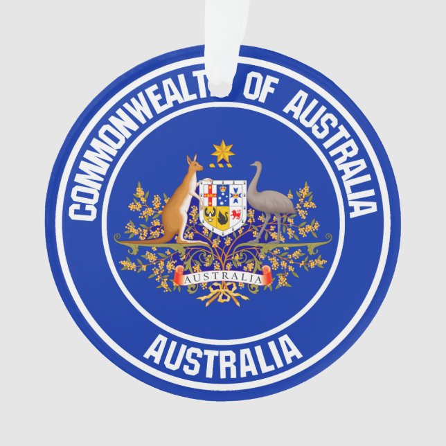 Australia Round Emblem Ornament (Front)