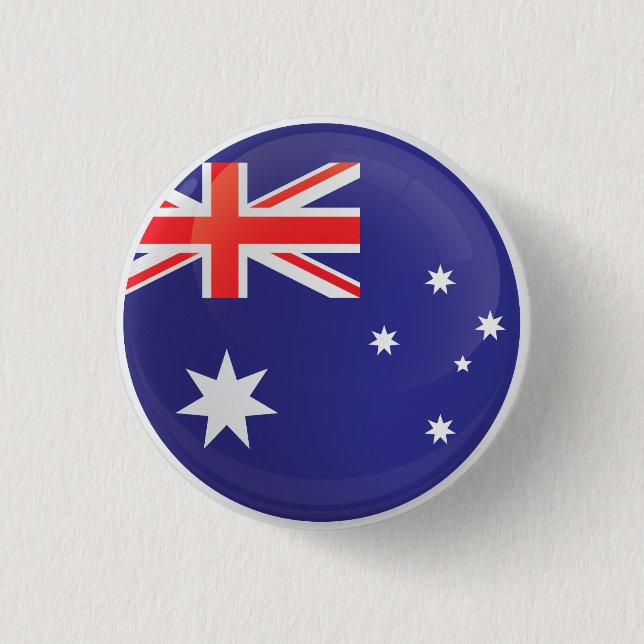 Australia  Round Icon Flag  Button (Front)