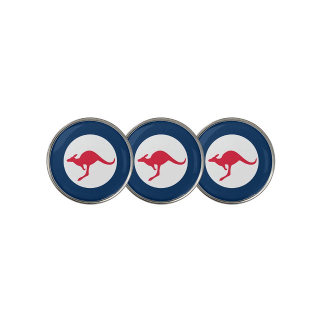 Australia roundel country flag symbol army militar golf ball marker (3 Up)