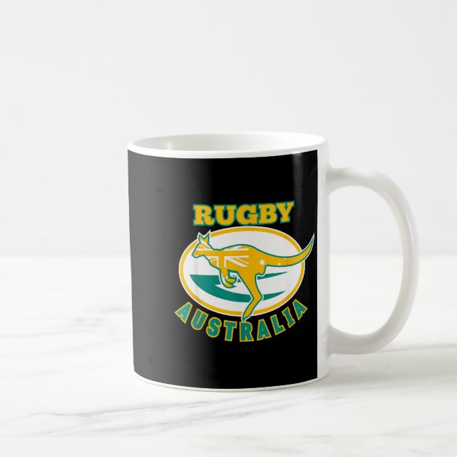 Australia Rugby, Wallabies Rugby Jersey, Australia Coffee Mug (Right)