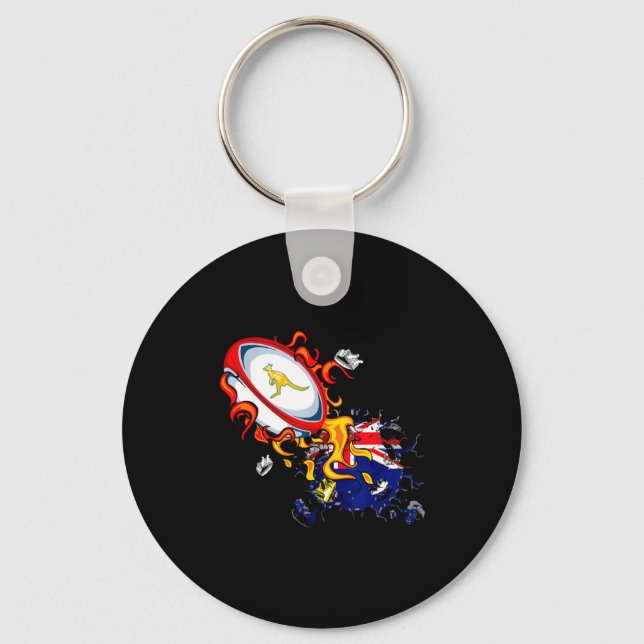 Australia Rugby, Wallabies Rugby Jersey, Australia Keychain (Front)