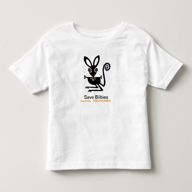 Australia -Save BILBIES - Animal graphic- Wildlife Toddler T-shirt (Front)