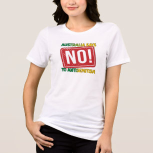 Australia Says No To Antisemitism Tri-Blend Shirt