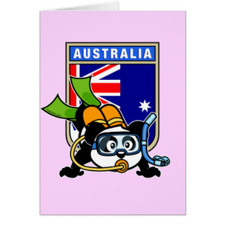 Australia Scuba Diving Panda Cards