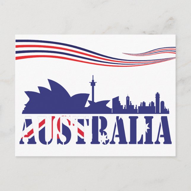 Australia Skyscaape  Postcard (Front)