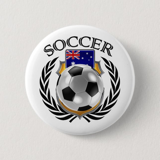 Australia Soccer 2016 Fan Gear Button (Front)