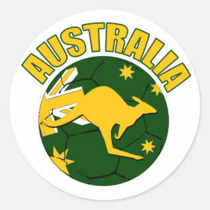 Australia soccer Ball design Stickers