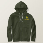 Australia Soccer Ball Embroidered Basic Zip Hoodie at Zazzle