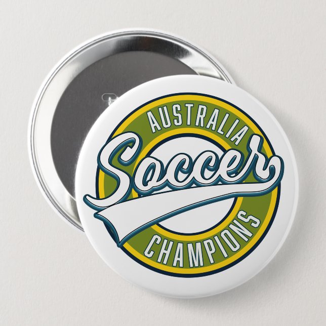 Australia soccer champions logo. button (Front & Back)