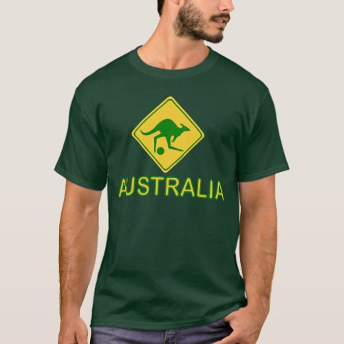 Australia Soccer Kangaroo T_Shirt