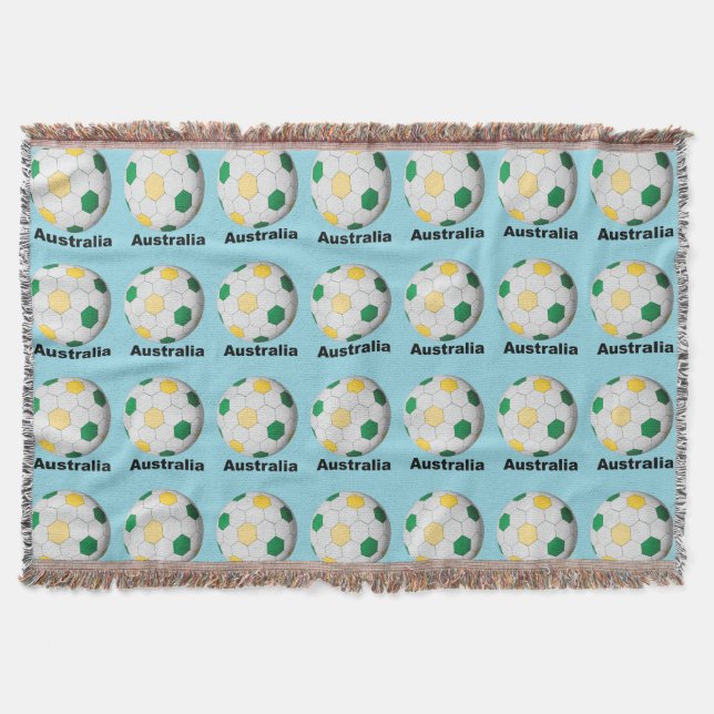Australia Soccer Throw Blanket (Front)