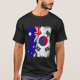 Australia South Korea Half Flag Australian South K T-Shirt