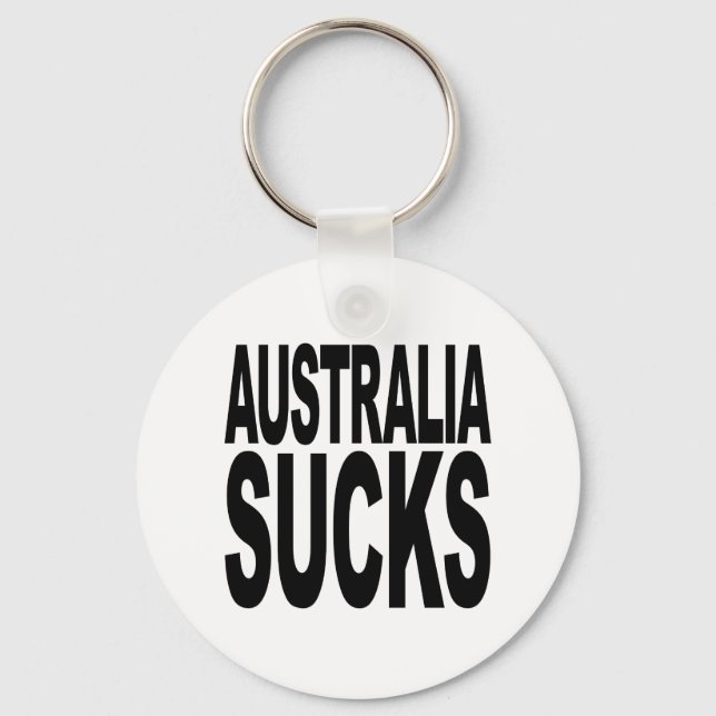 Australia Sucks Keychain (Front)